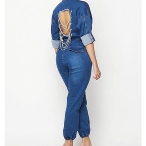 Denim jumpsuit